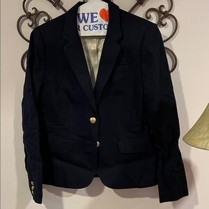 J. Crew Navy Blazer with Gold Buttons
